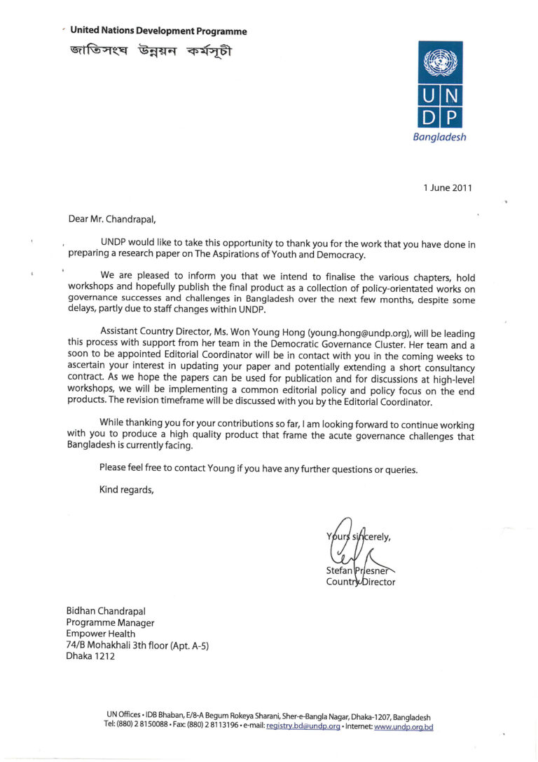 UNDP,June 1,2011